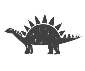 Vector illustration of Cute Cartoon Dinosaur. Little kid of Stegosaurus