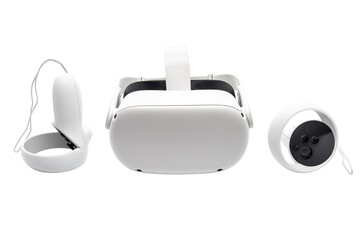 Virtual reality glasses on white background