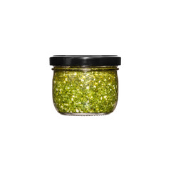 Italian pesto sauce with hemp seeds