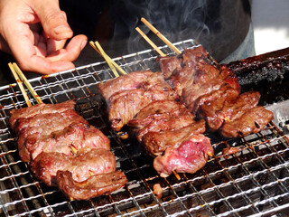 牛肉の網焼き