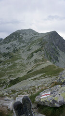 mountain landscape with sky and clouds
