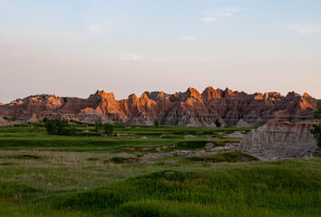 Badlands sunset