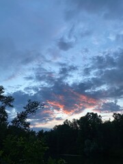 Fototapeta premium sunset in the mountains