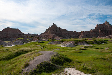 Badlands landscape