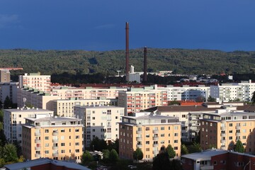 Residential district in Sweden