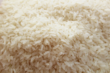 Raw White Rice Grains Texture background