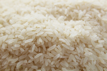 Raw White Rice Grains Texture background