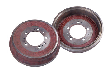 Car brake wheel. Isolated on white with clipping path