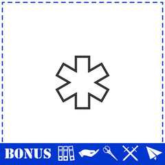 Medical icon flat