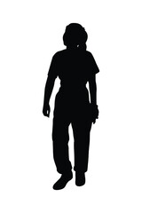A girl silhouette vector	