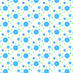 Blue seamless pattern on white background. can be used for wrapping paper, wallpaper, business cards, websites etc.