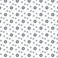 Seamless pattern in black on white background. can be used for wrapping paper, website etc.