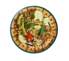 Cotolette di pollo con zucchine