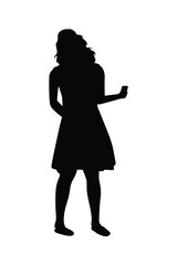 A girl silhouette vector	