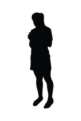 A girl silhouette vector	