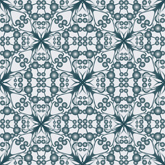 Seamless pattern of abstract geometric design elements