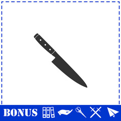 Knife icon flat