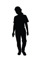 A girl silhouette vector	