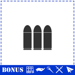 Bullets icon flat