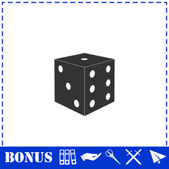 Dice icon flat