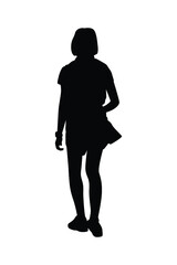A girl silhouette vector	