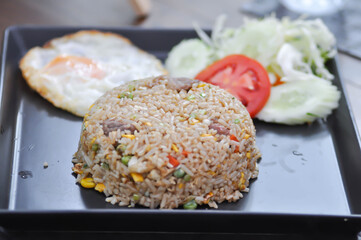 stir fried rice or fried rice with egg
