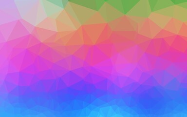 Light Multicolor, Rainbow vector abstract polygonal cover.
