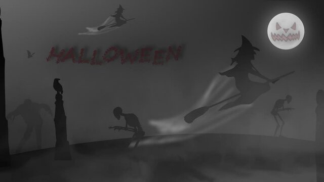 halloween scene