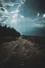 Cloud over the mountain