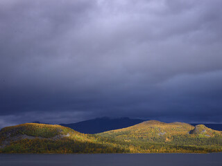 clouds over the mountains