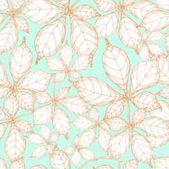 botanical seamless pattern ,abstract elegance with floral background,vector