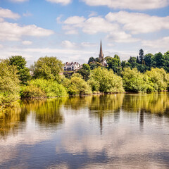 Fototapeta na wymiar Ross-on-Wye and the River Wye, Herefordshire, England, UK