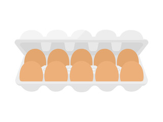 バスケットに入った生卵のイラスト Wall Mural Wallpaper Murals R Design