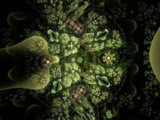 Imaginatory fractal background Image