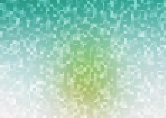 Fototapeta premium Light Green, Yellow vector backdrop with rectangles, squares.