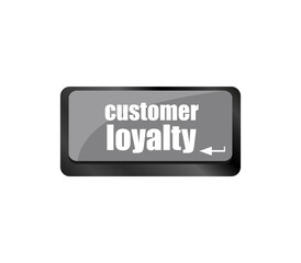 button keypad key with customer loyalty word