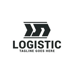 Logistics logo delivery express icon vector template. Simple design logistics delivery logo.