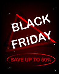 Vector Illustration of Abstract Black Friday Sale Poster