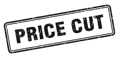 price cut stamp. square grunge sign on white background