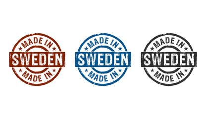 Made in Sweden stamp and stamping