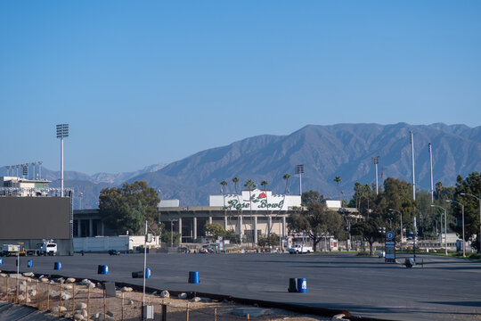 October 2020 - Pasadena, California, USA:  The Rose Bowl is a United States outdoor athletic stadium