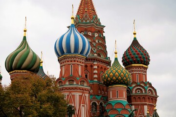 Fototapeta na wymiar saint basil cathedral in Moscow