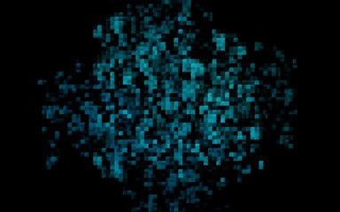 Dark BLUE vector cover in polygonal style.