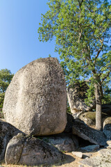 Prehistoric rock sanctuary Beglik tash in Bulgaria used by the Thracian tribes in the Iron Age