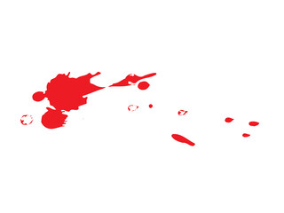 Blood splatter. Clipart image