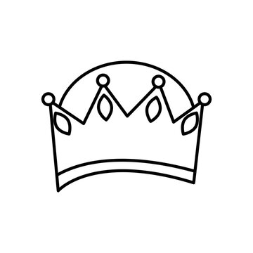 crown icon image, line style