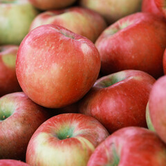 Fototapeta na wymiar Farmers Market red apples