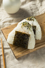 Homemade Japanese Tuna Mayo Onigiri Rice Balls