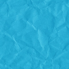 Obraz premium Blue vintage and old looking crumpled paper background. Retro cardboard texture. Grunge paper for drawing. Ancient book page. Present wrapping.