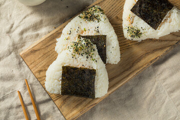 Homemade Japanese Tuna Mayo Onigiri Rice Balls